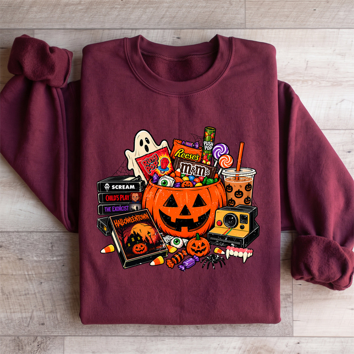 Sudadera retro de Halloween para pedir dulces