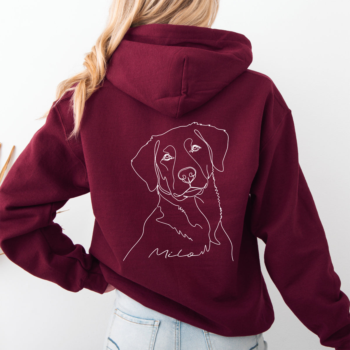 Personalisierter Hoodie mit Haustierfoto
