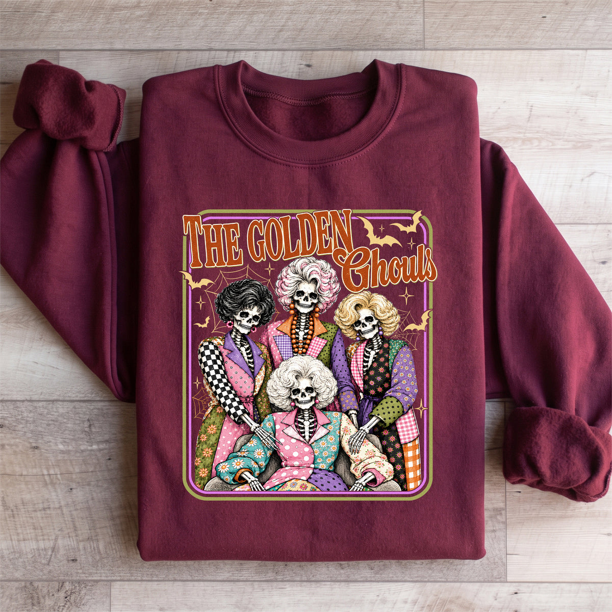 Damen-Sweatshirt „The Golden Ghouls Skeleton“