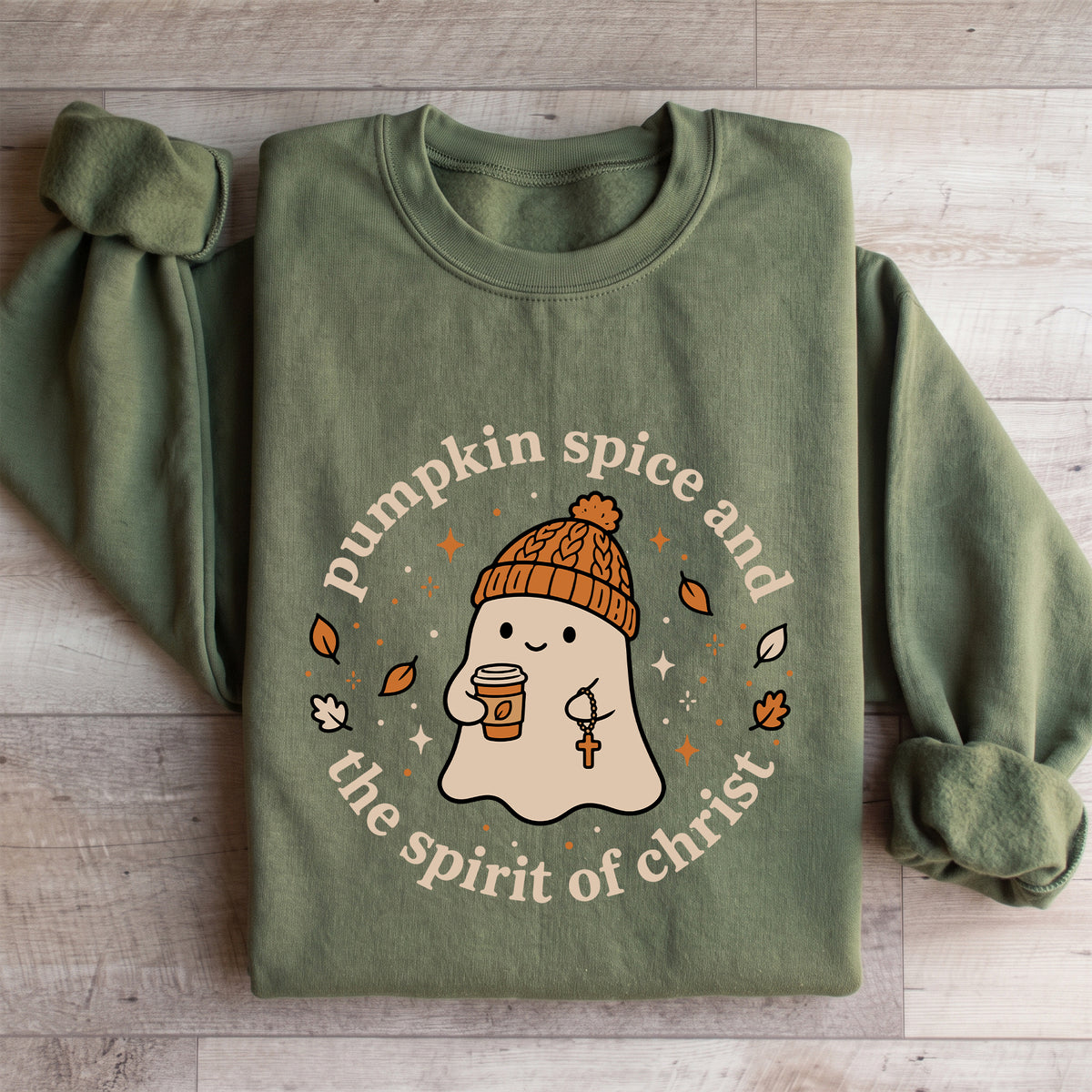 Pumpkin Spice And The Spirit Of Christ Sweatshirt