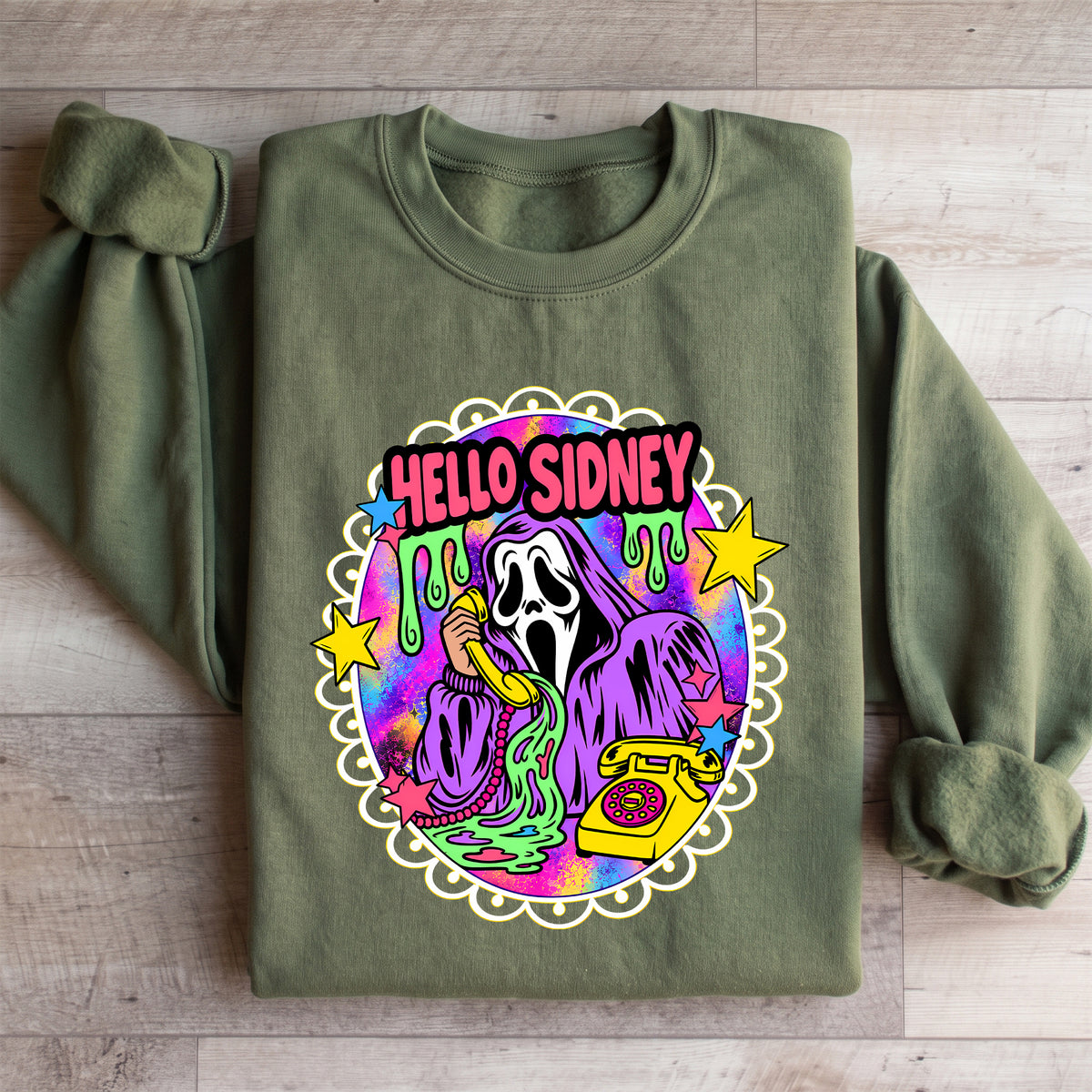 Hallo Sidney Retro-Geist-Sweatshirt