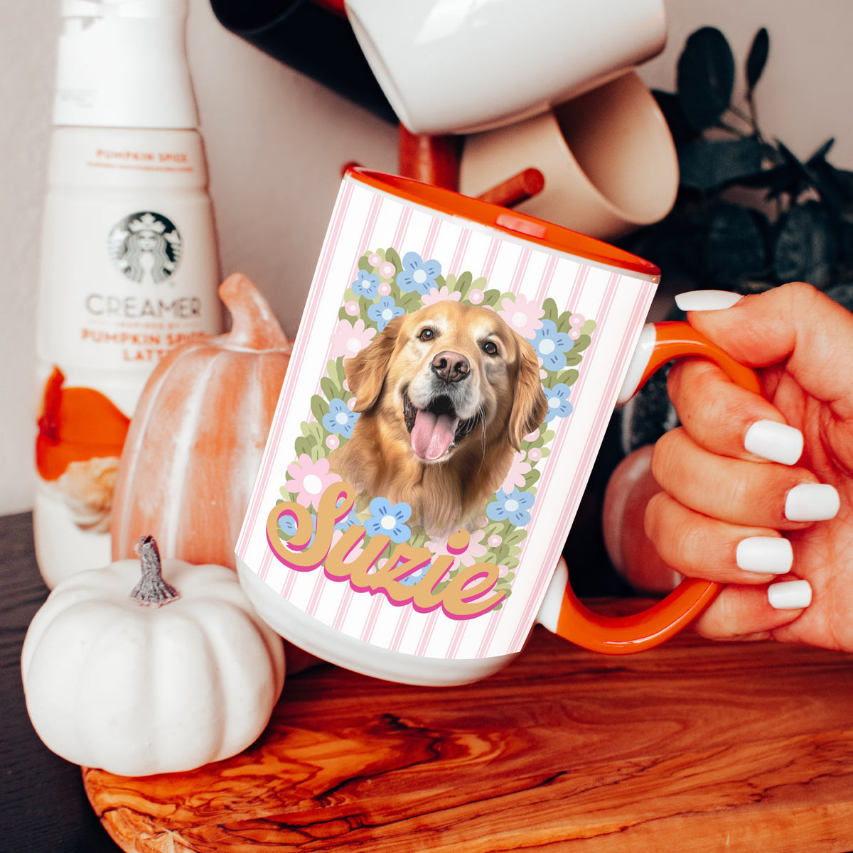 Mug personnalisé avec photo et nom de votre animal de compagnie