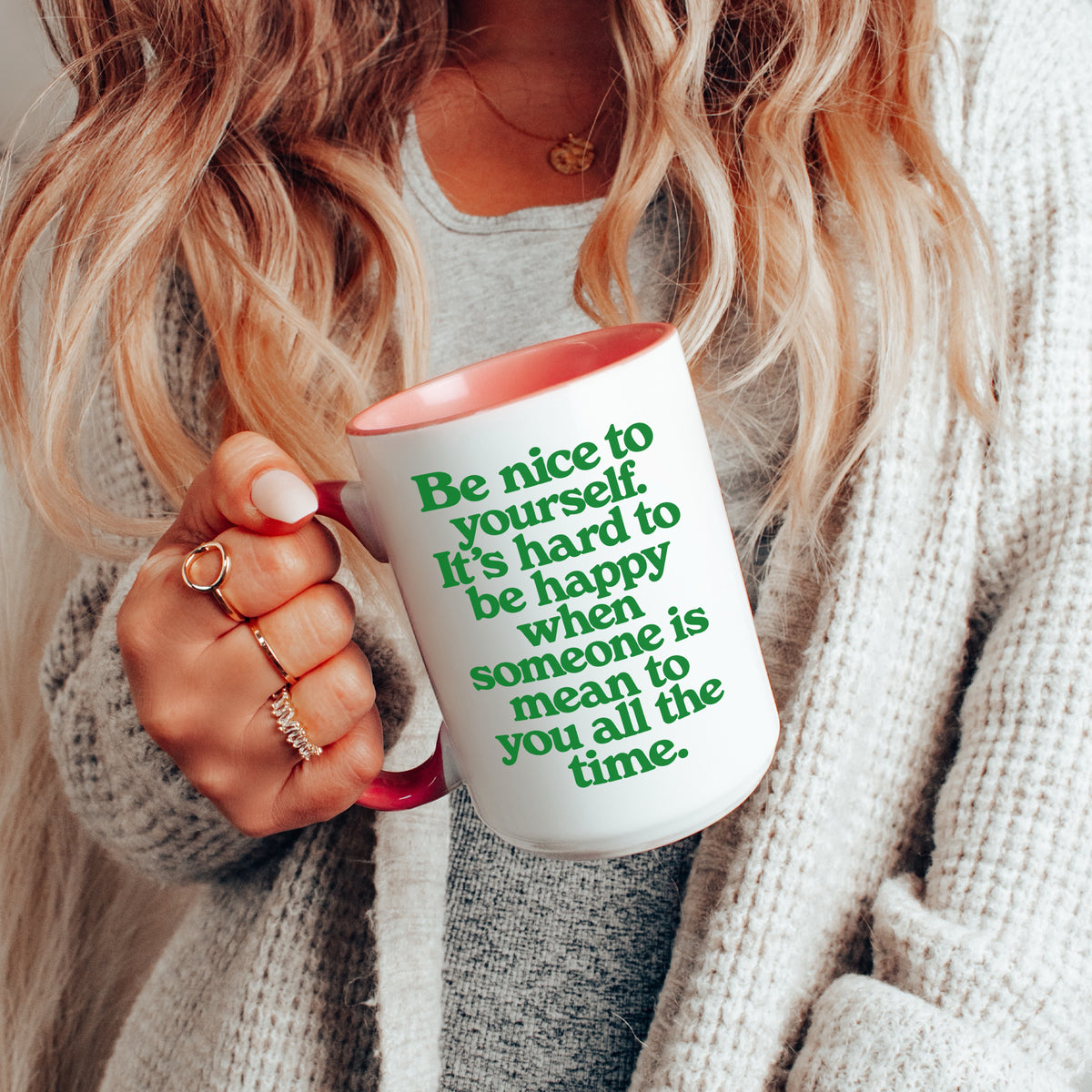 Sei nett zu dir selbst Tasse