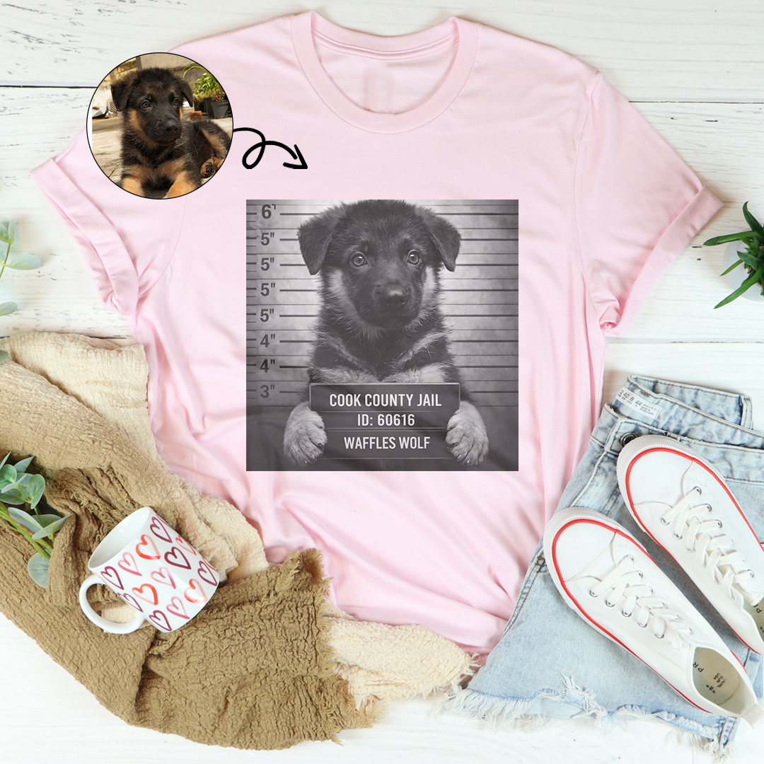 Personalized Pet Mugshot Tee