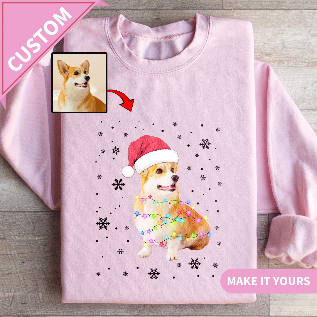 Custom Christmas Dog Pet Ugly Holiday Sweatshirt