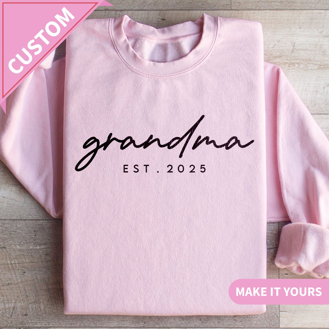 Personalized Grandma Est Sweatshirt