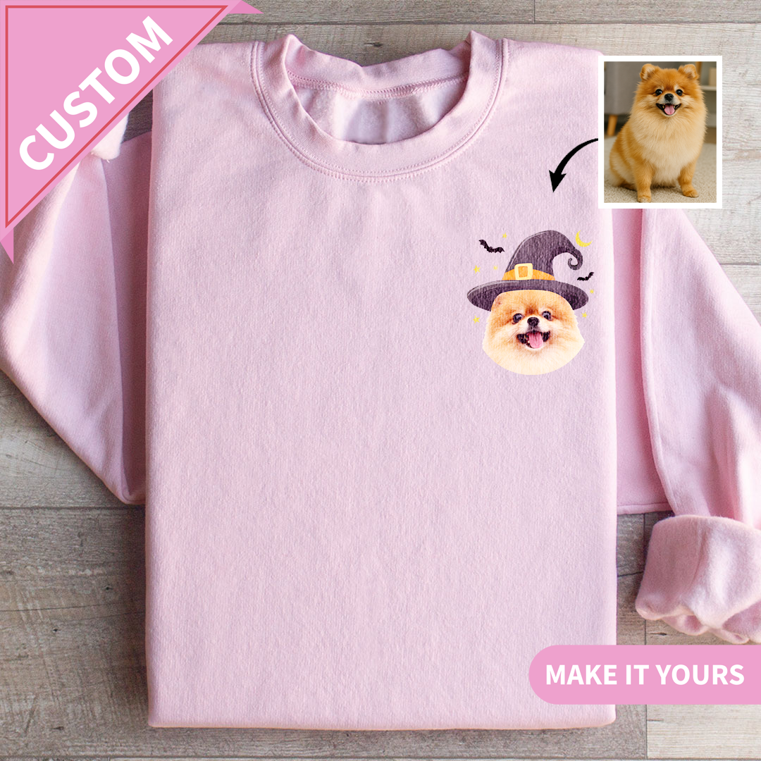 Custom Halloween Pet Dog Lover Spooky Gift Sweatshirt