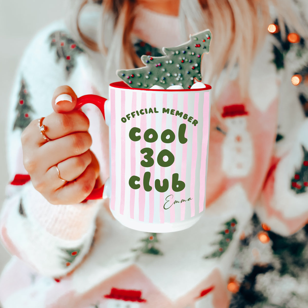 Personalisierte Tasse für den Cool 30 Club