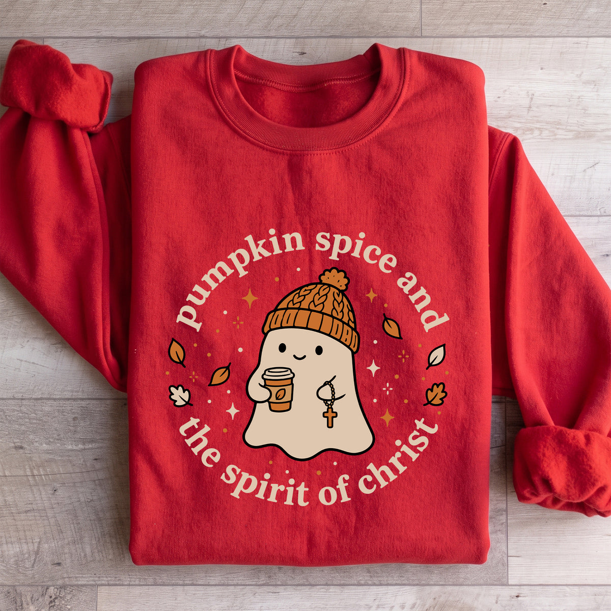 Pumpkin Spice And The Spirit Of Christ Sweatshirt