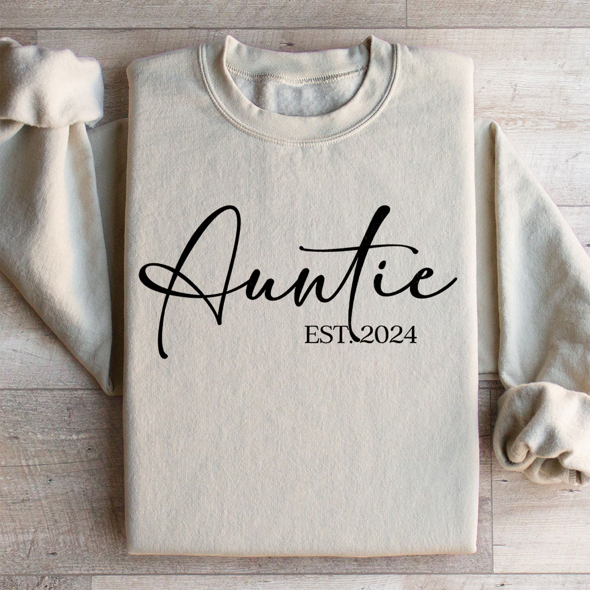 Sweat-shirt personnalisé « Tatie » avec les enfants – Cadeau familial
