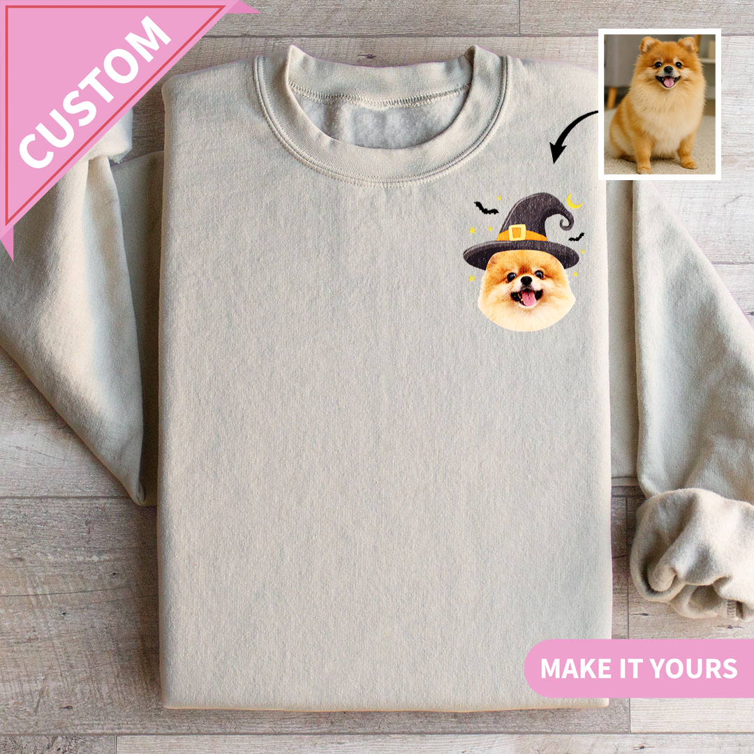 Custom Halloween Pet Dog Lover Spooky Gift Sweatshirt