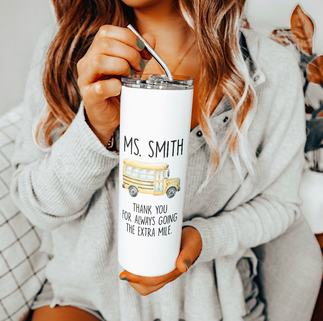 Personalized Bus Driver Appreciation Tumbler