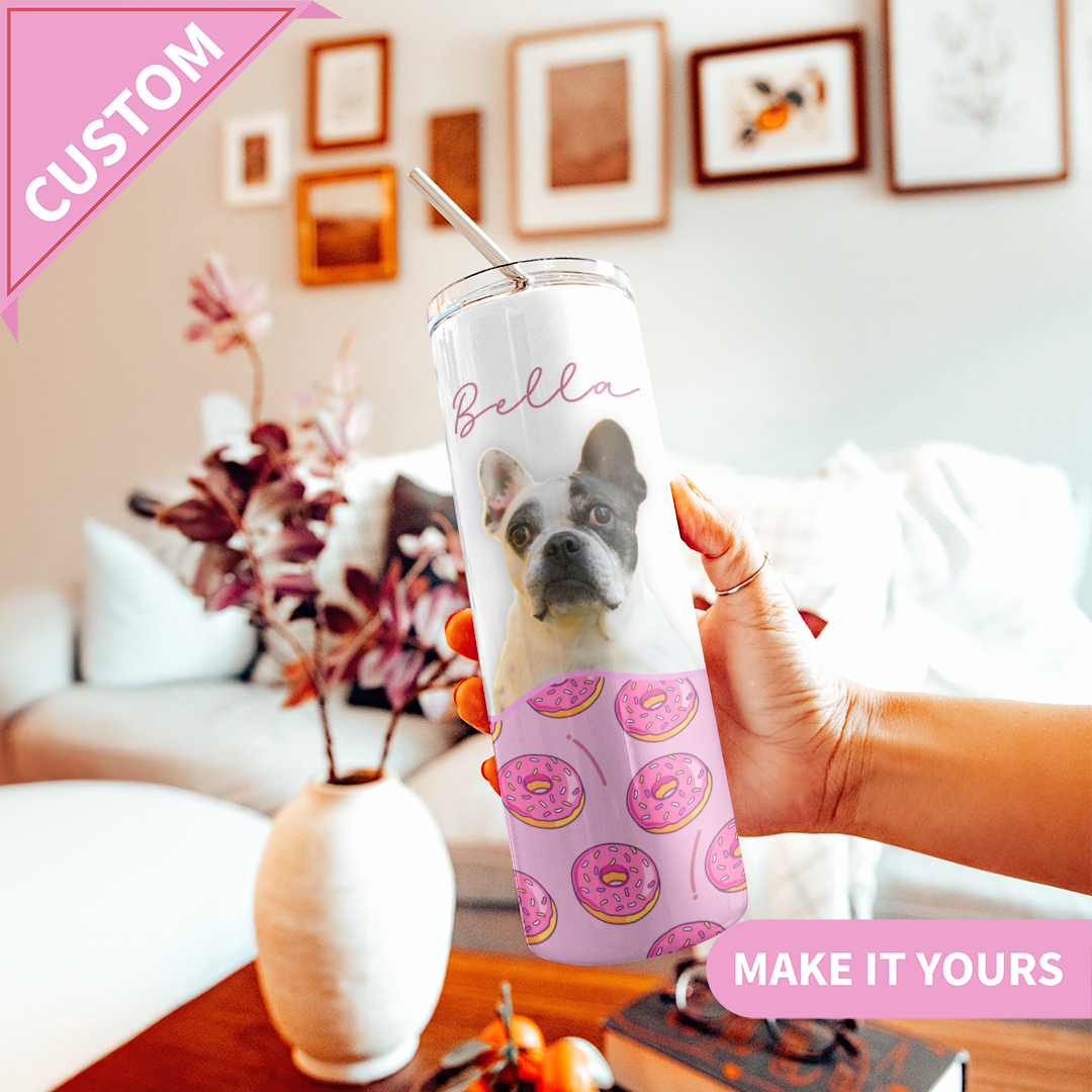 Personalized Dog Photo Tumbler