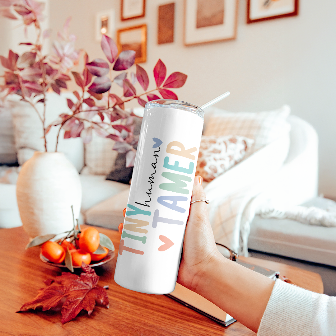 Personalized Tiny Human Tamer Tumbler