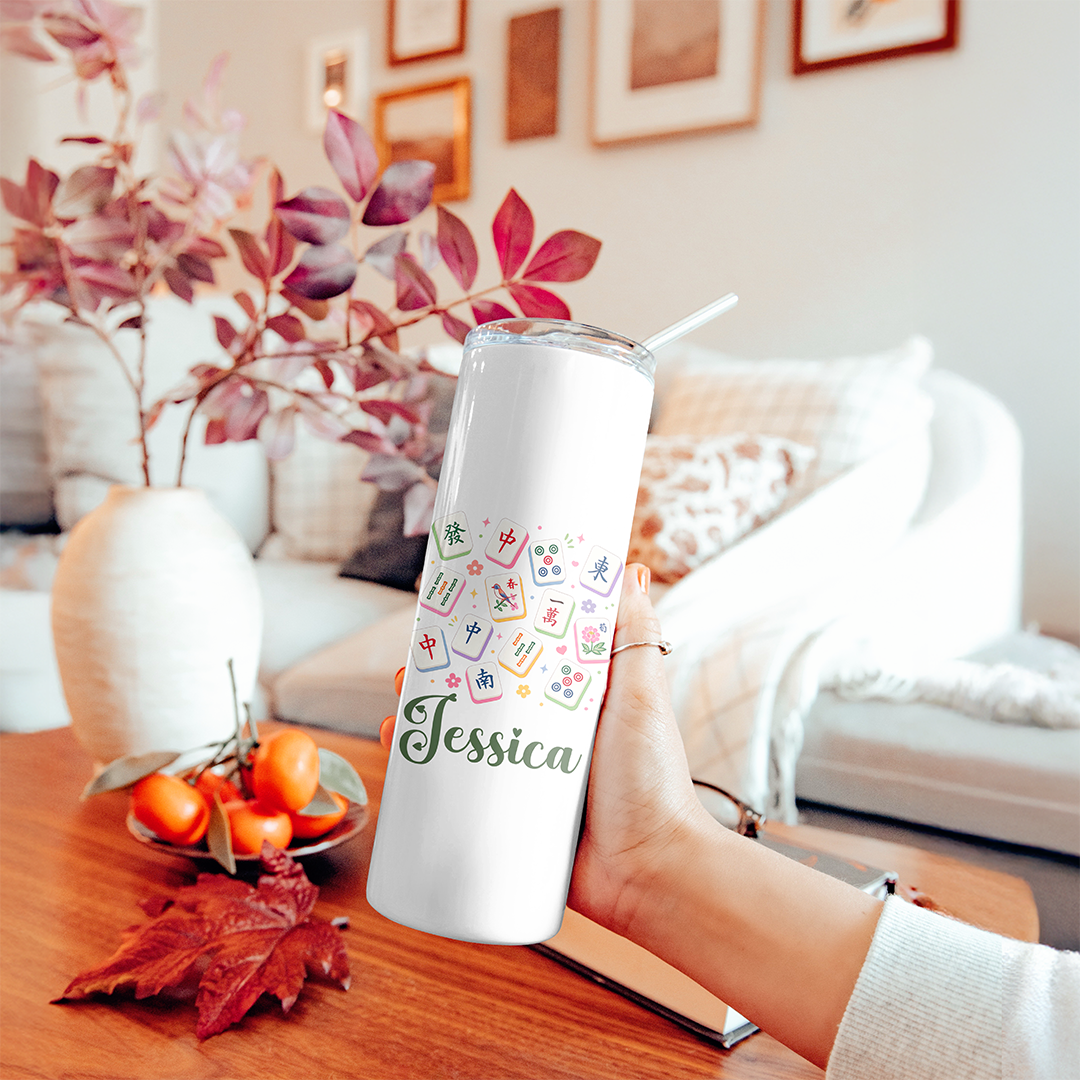 Personalized Mahjong Tumbler