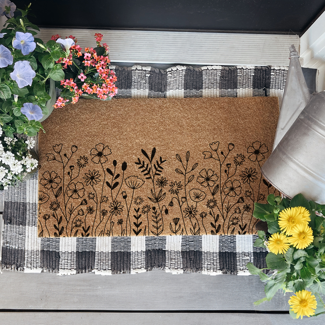 Wildflower Welcome Doormat