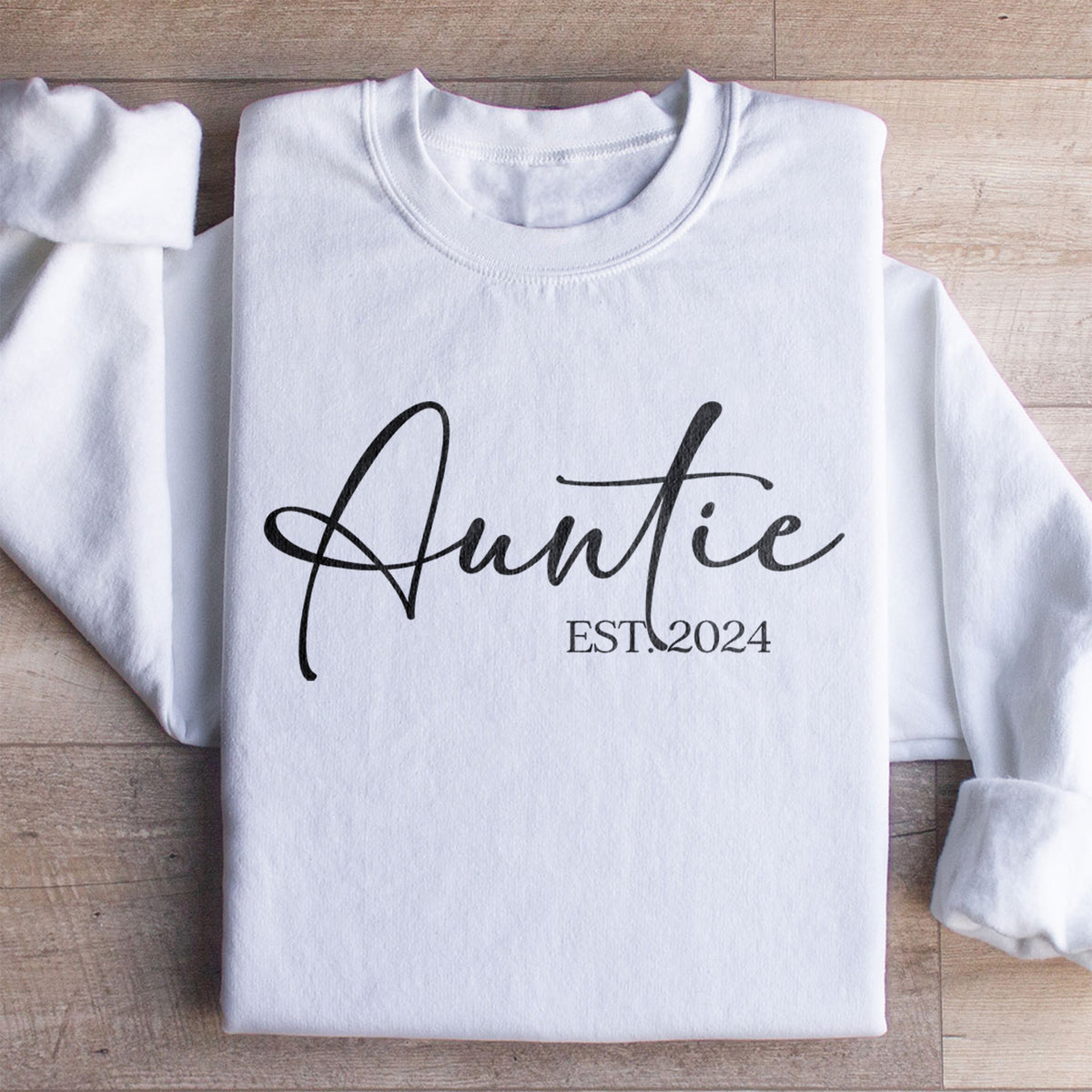 Sweat-shirt personnalisé « Tatie » avec les enfants – Cadeau familial