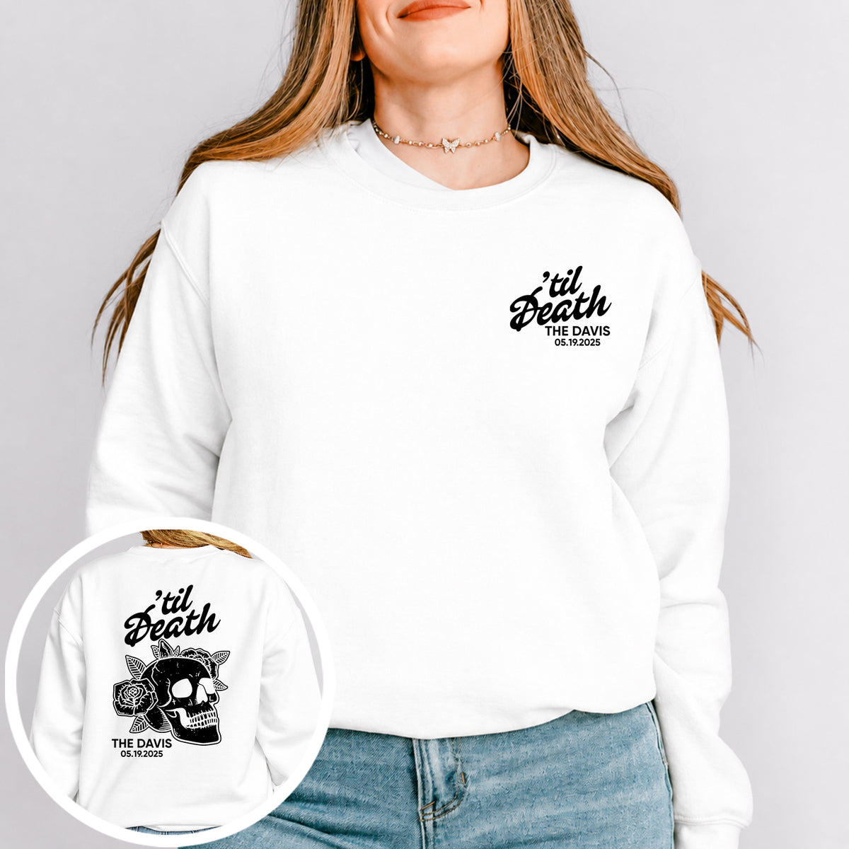 Personalisiertes Sweatshirt „Til Death“
