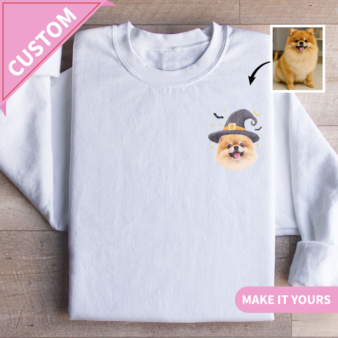 Custom Halloween Pet Dog Lover Spooky Gift Sweatshirt
