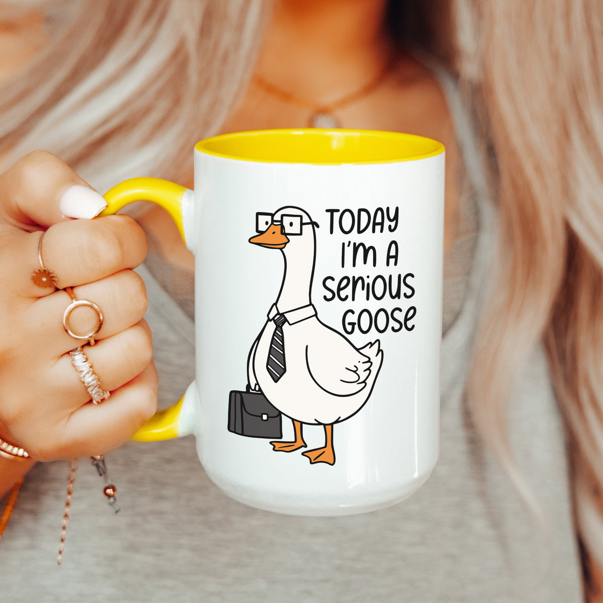Today I'm A Serious Goose Mug