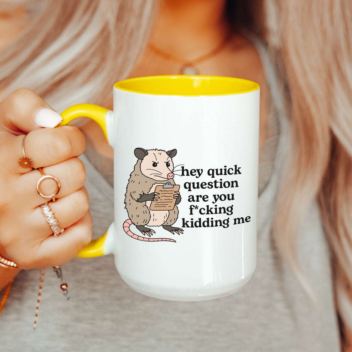 Hey, kurze Frage: Willst du mich veräppeln? Tasse