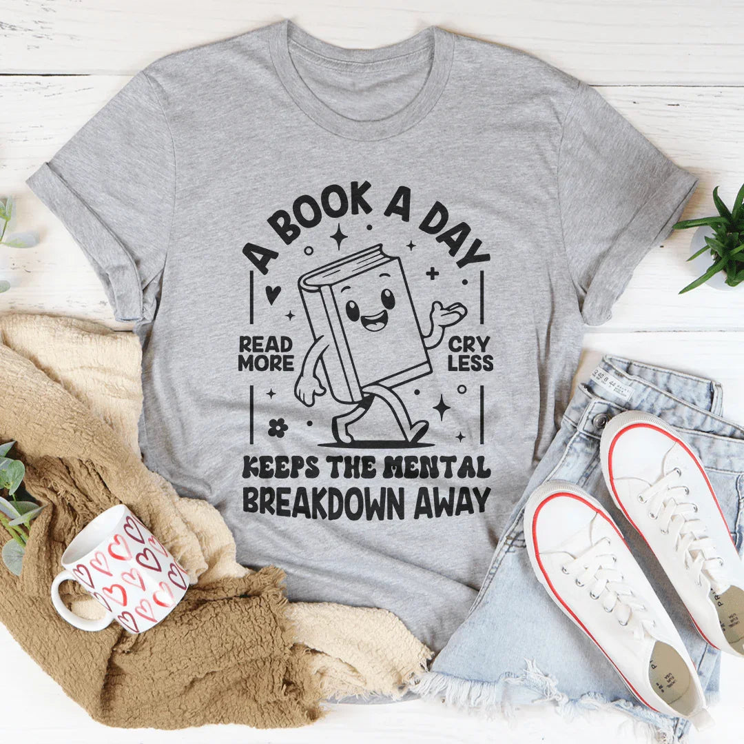 A Book A Day Tee Athletic Heather / S Peachy Sunday T-Shirt