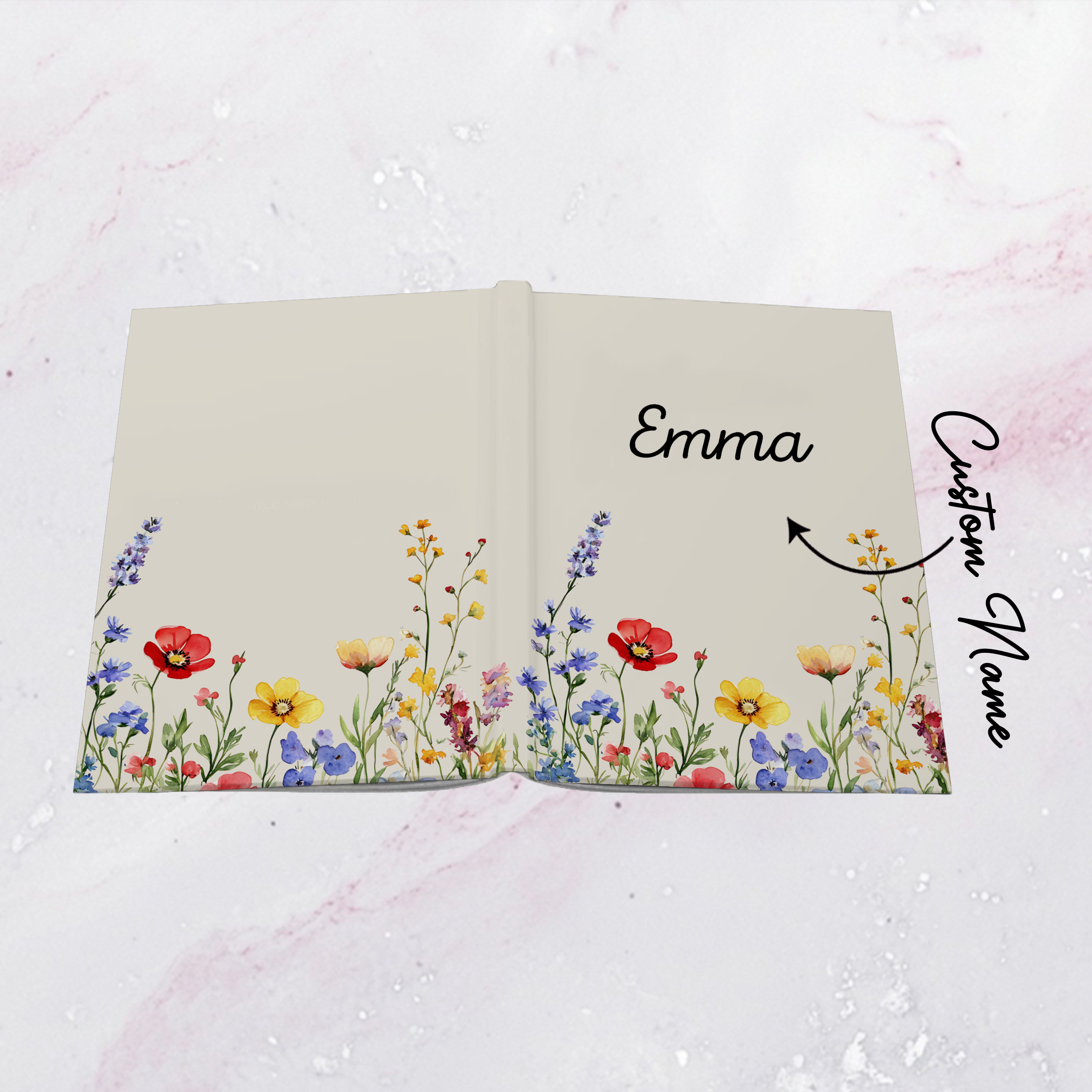 Personalized Wildflower Journal