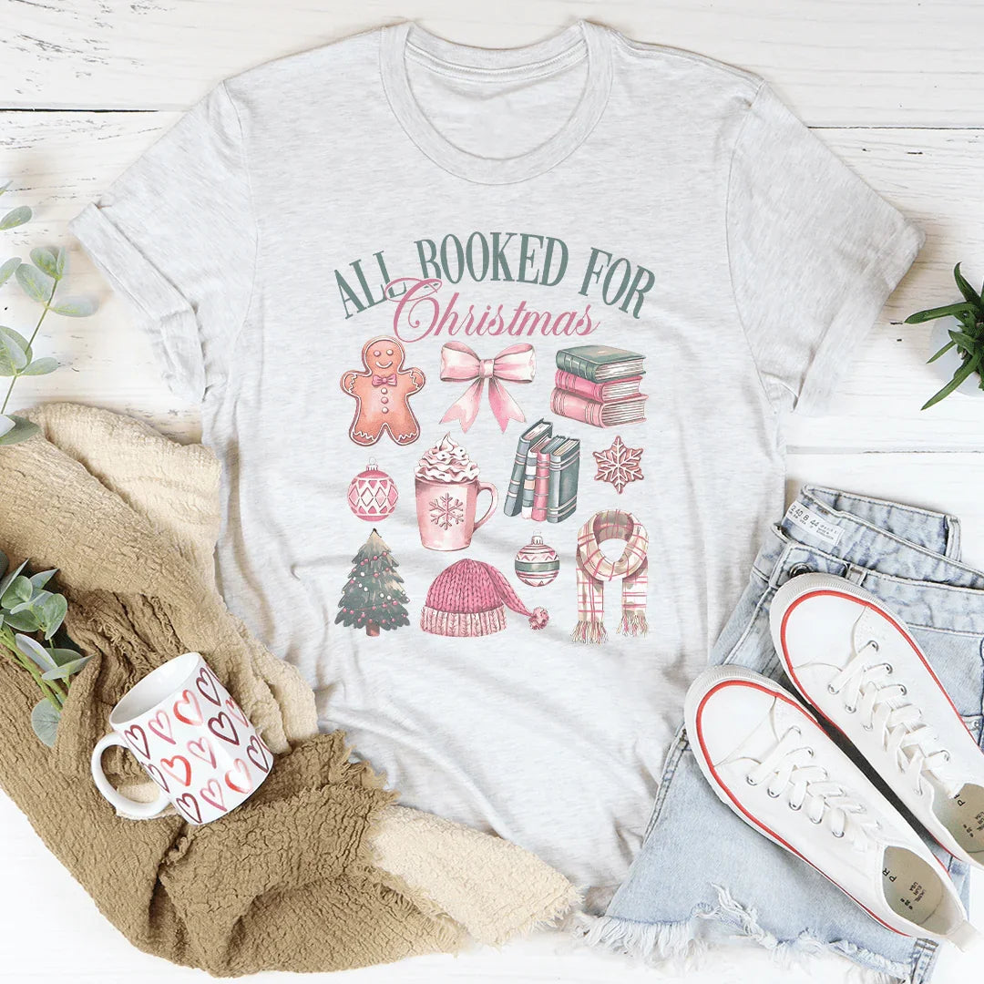 All Booked For Christmas Tee Ash / S Peachy Sunday T-Shirt