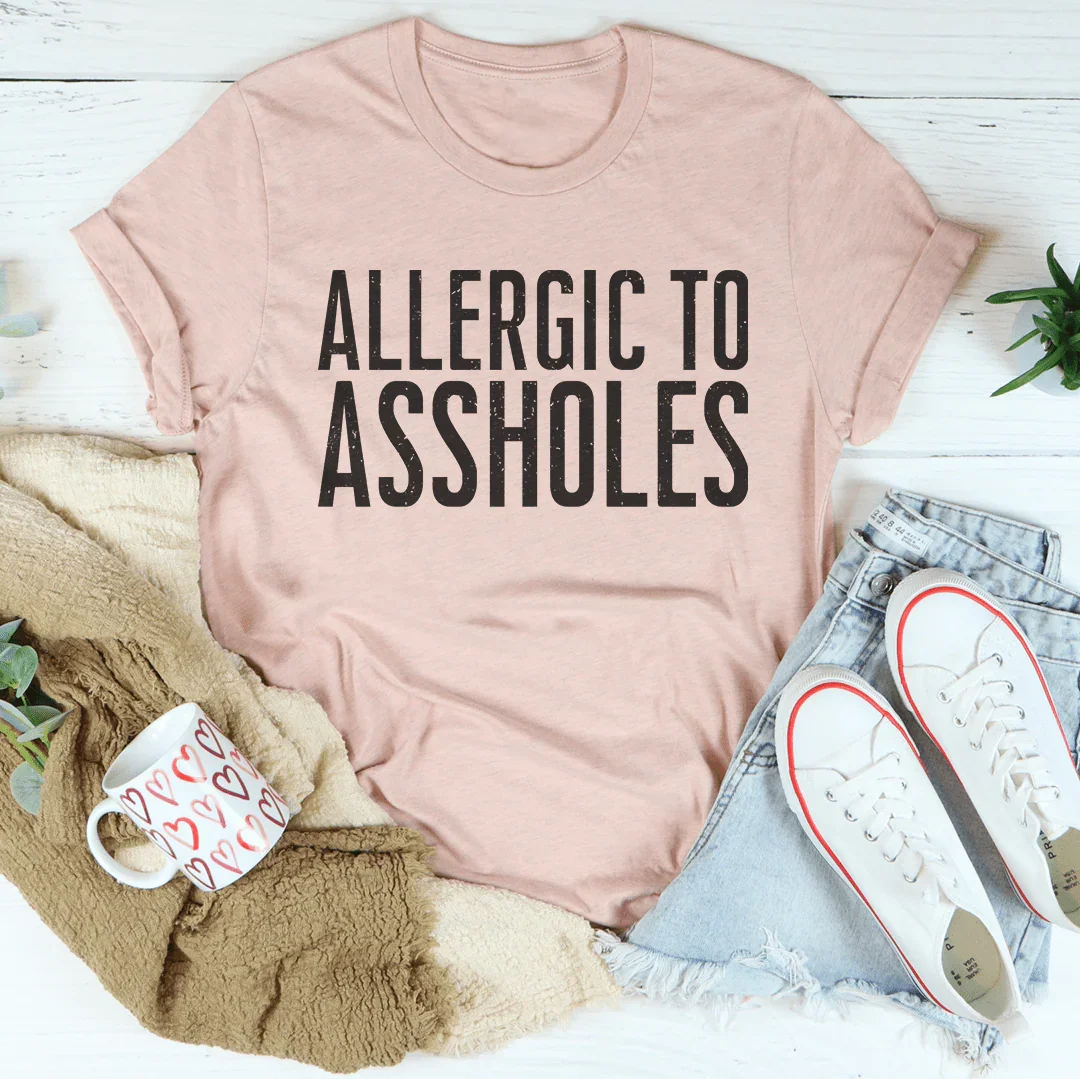 Allergic To Assholes Te Heather Prism Peach / S Peachy Sunday T-Shirt