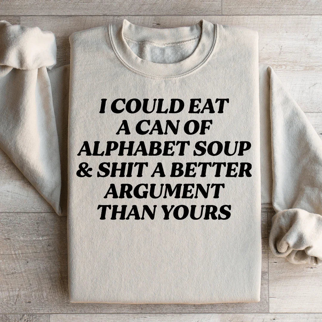 Alphabet Soup Sweatshirt Sand / S Peachy Sunday T-Shirt