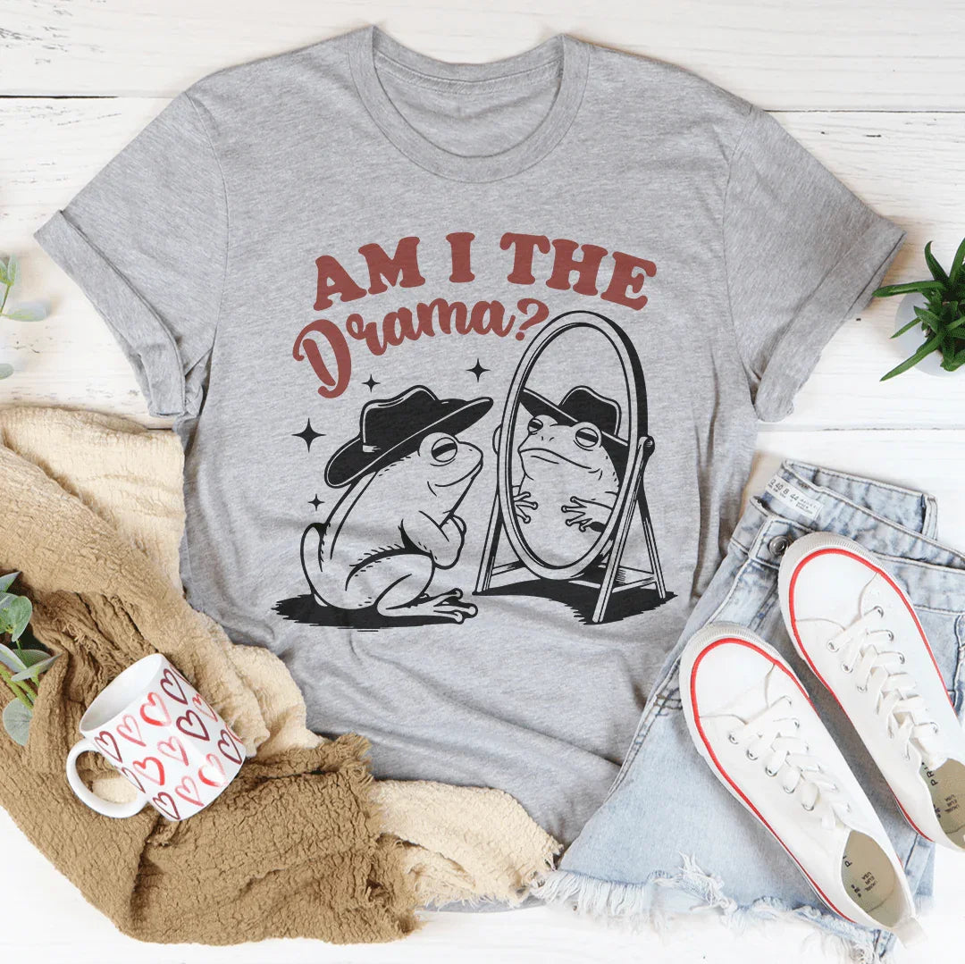 Am I The Drama Tee Athletic Heather / S Peachy Sunday T-Shirt