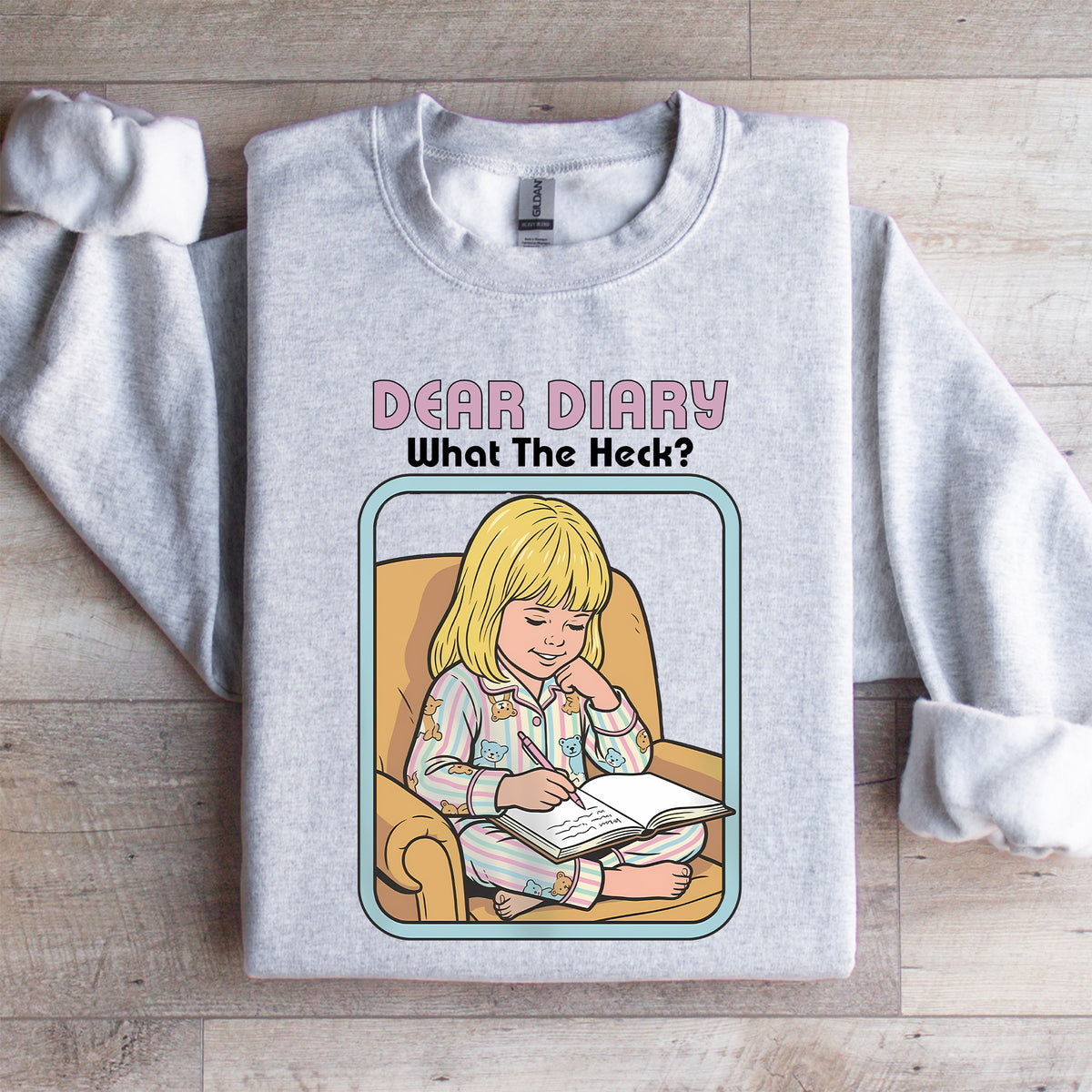 Sweatshirt „Liebes Tagebuch, was zum Teufel?“