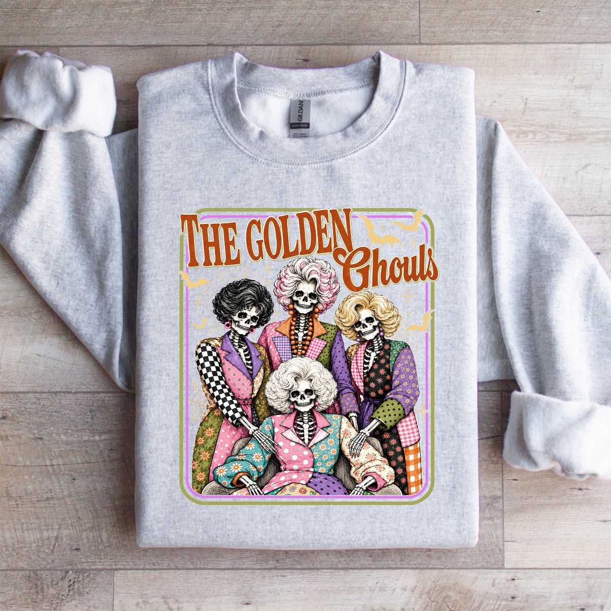 Damen-Sweatshirt „The Golden Ghouls Skeleton“