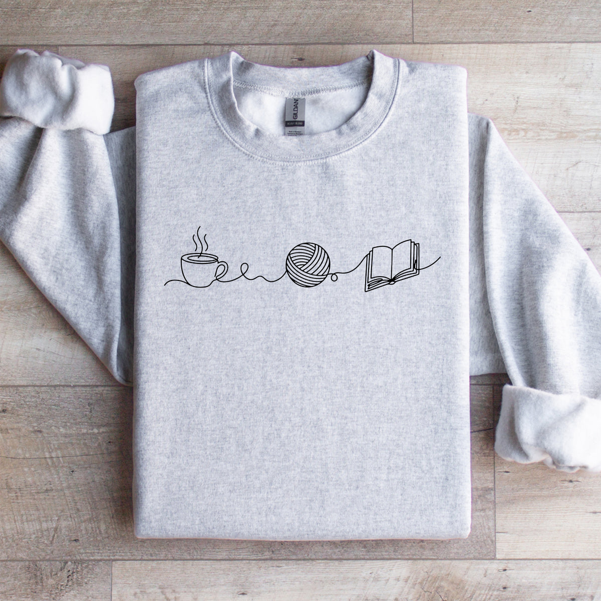 Coffee Yarn And Book Sweatshirt