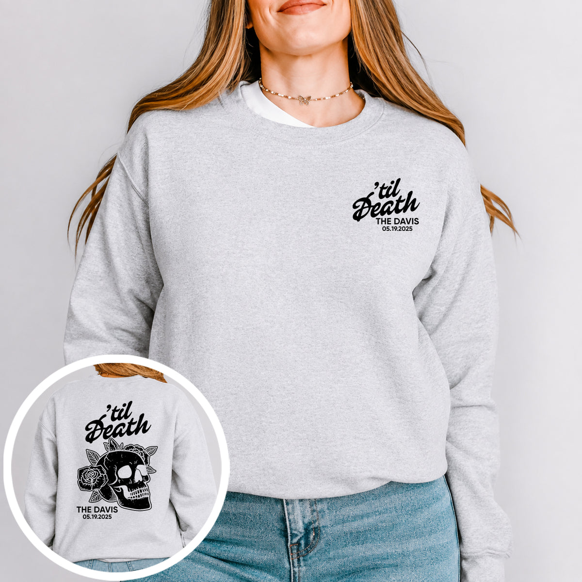 Personalisiertes Sweatshirt „Til Death“