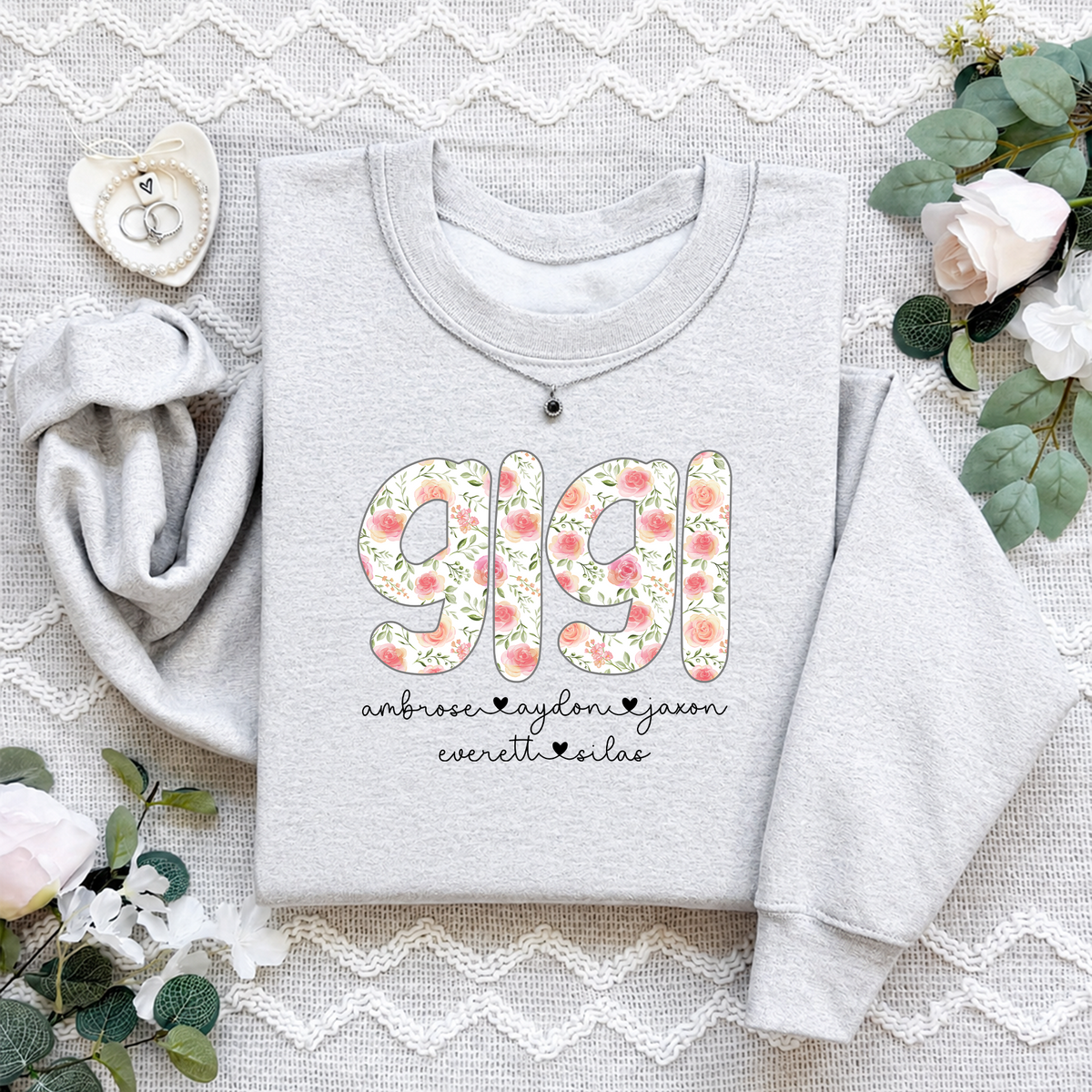 Personalized Gigi Comfort Colors Sweatshirt