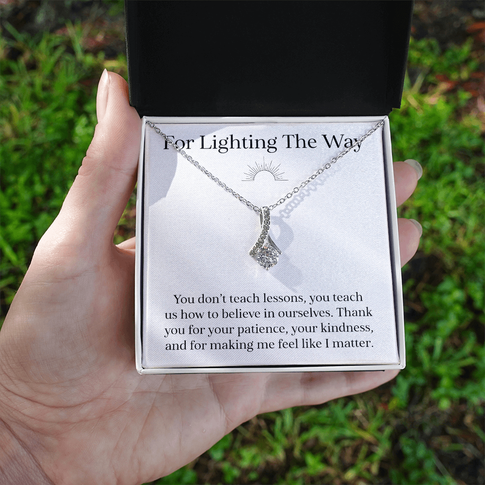 For Lighting The Way Teacher Appreciation Jewelry