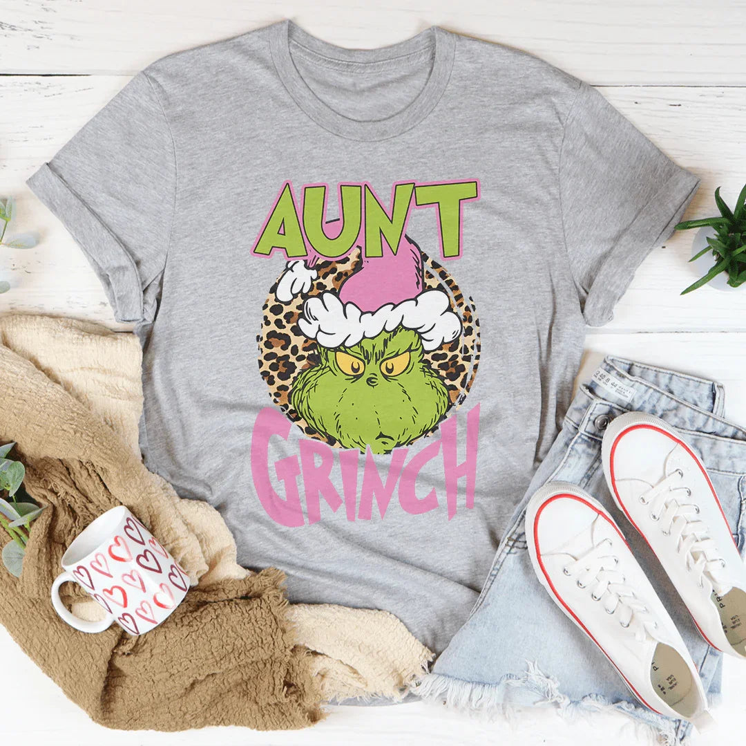 Aunt Grinch Tee Athletic Heather / S Printify T-Shirt T-Shirt