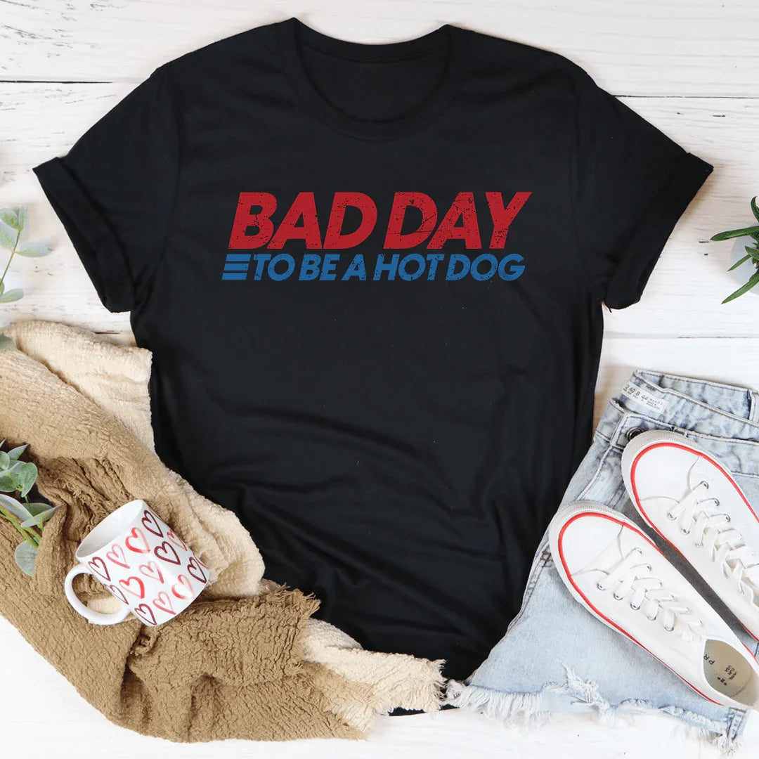 Bad Day to be a Hotdog 🌭-T-SHIRT - (GILDAN/JERZEES) 042126br main image 1