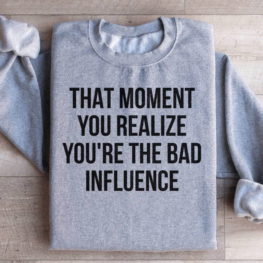 Bad Influence Sweatshirt Sport Grey / S Peachy Sunday T-Shirt