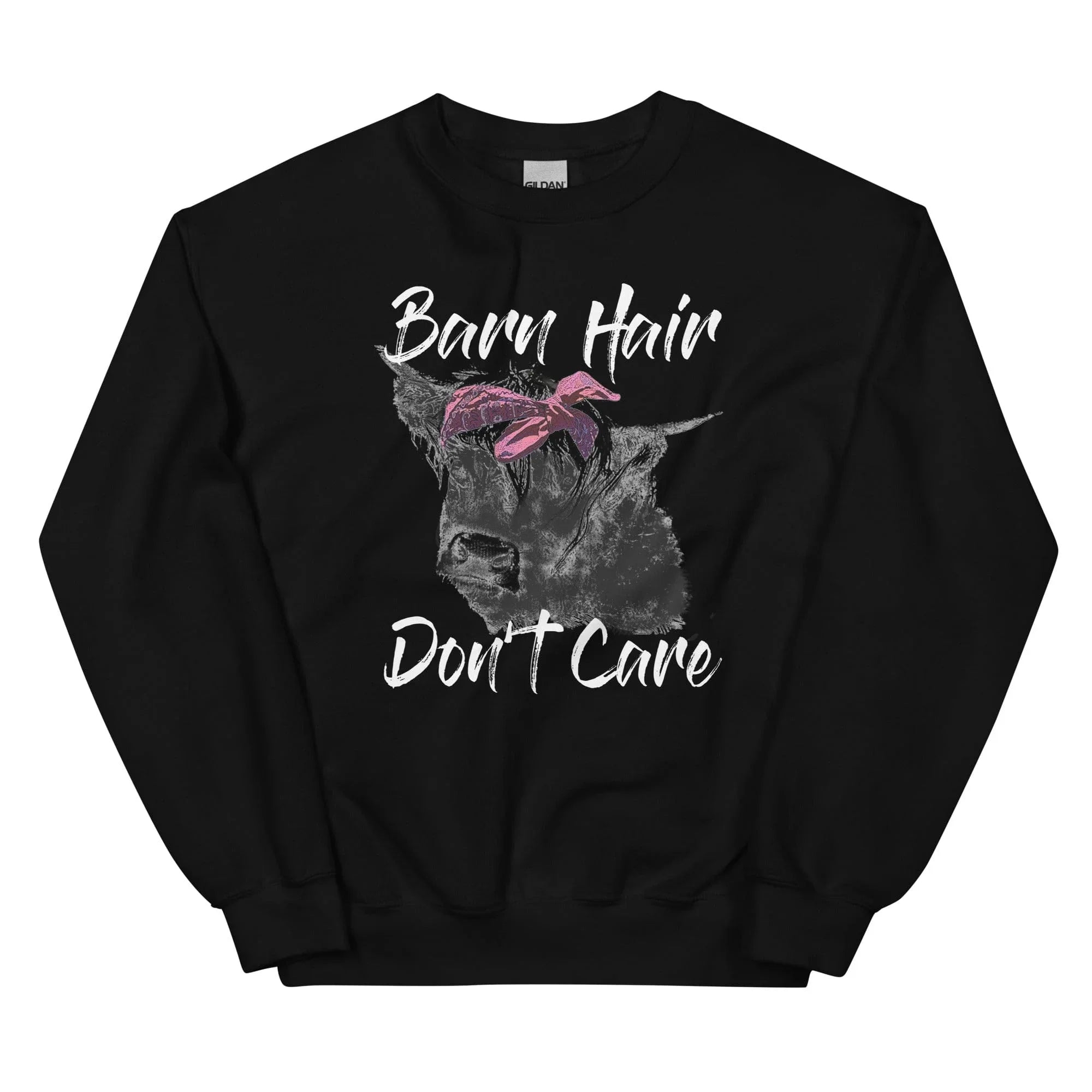 Barn Hair Don't Care Sweatshirt Black / S Peachy Sunday T-Shirt