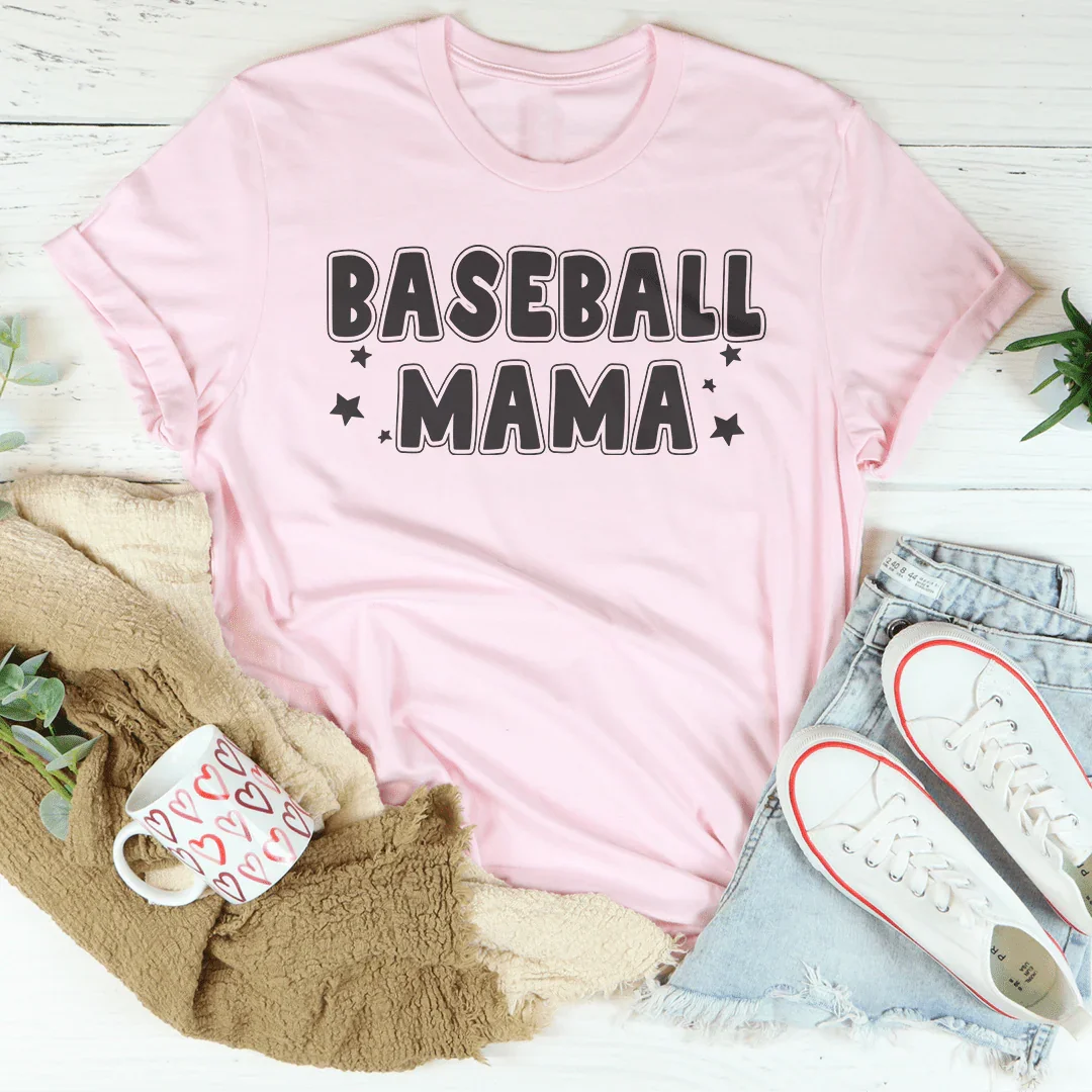 Baseball Mama Tee Pink / S Peachy Sunday T-Shirt