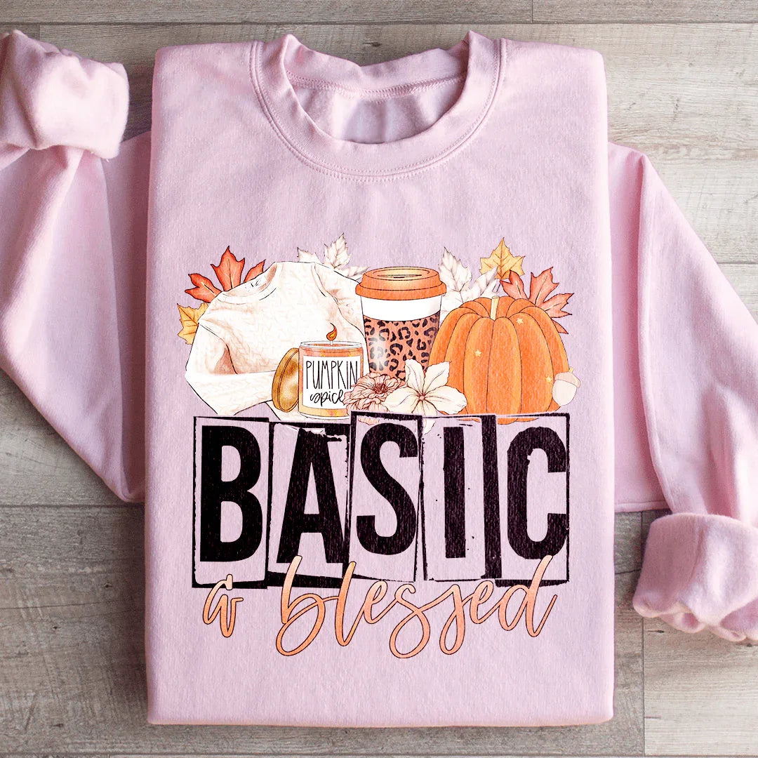 Basic & Blessed Sweatshirt Light Pink / S Peachy Sunday T-Shirt