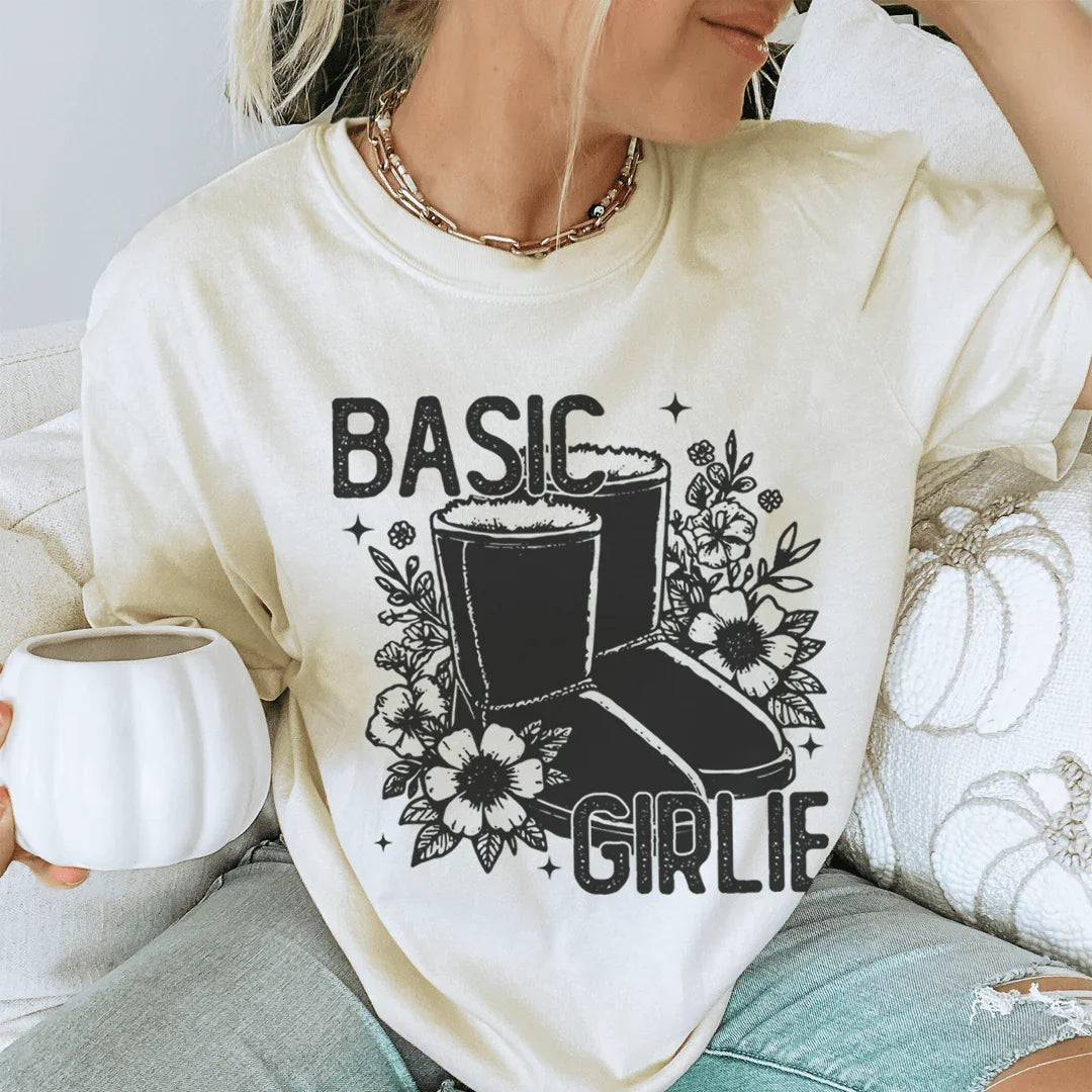Basic Girlie Tee Soft Cream / S Peachy Sunday T-Shirt