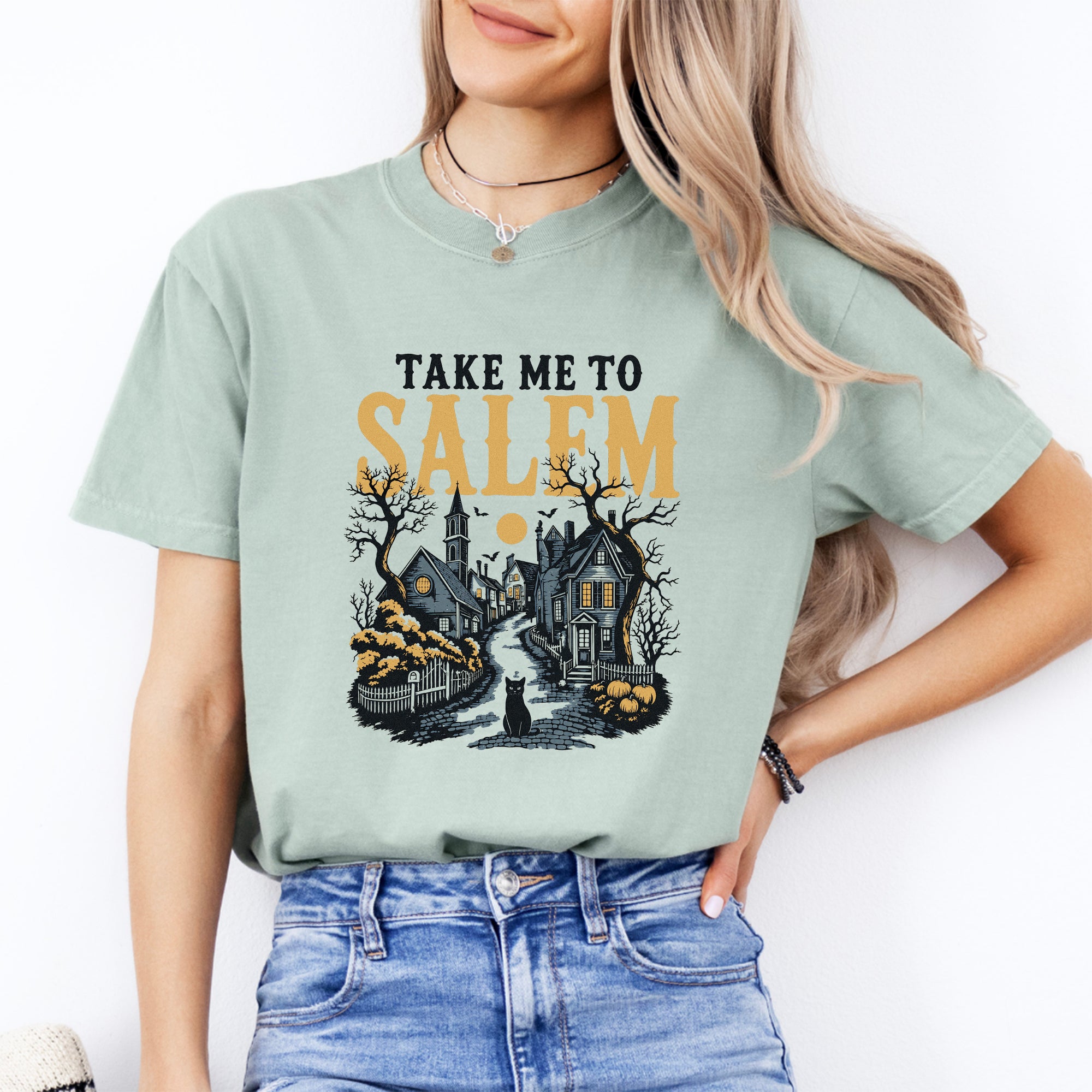 Digitales Retro-Halloween-T-Shirt