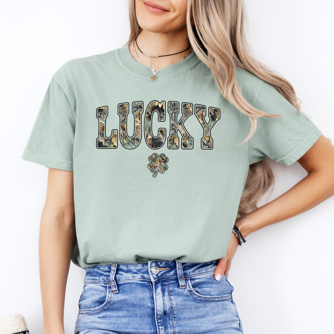 Camo St Patricks Day Tee