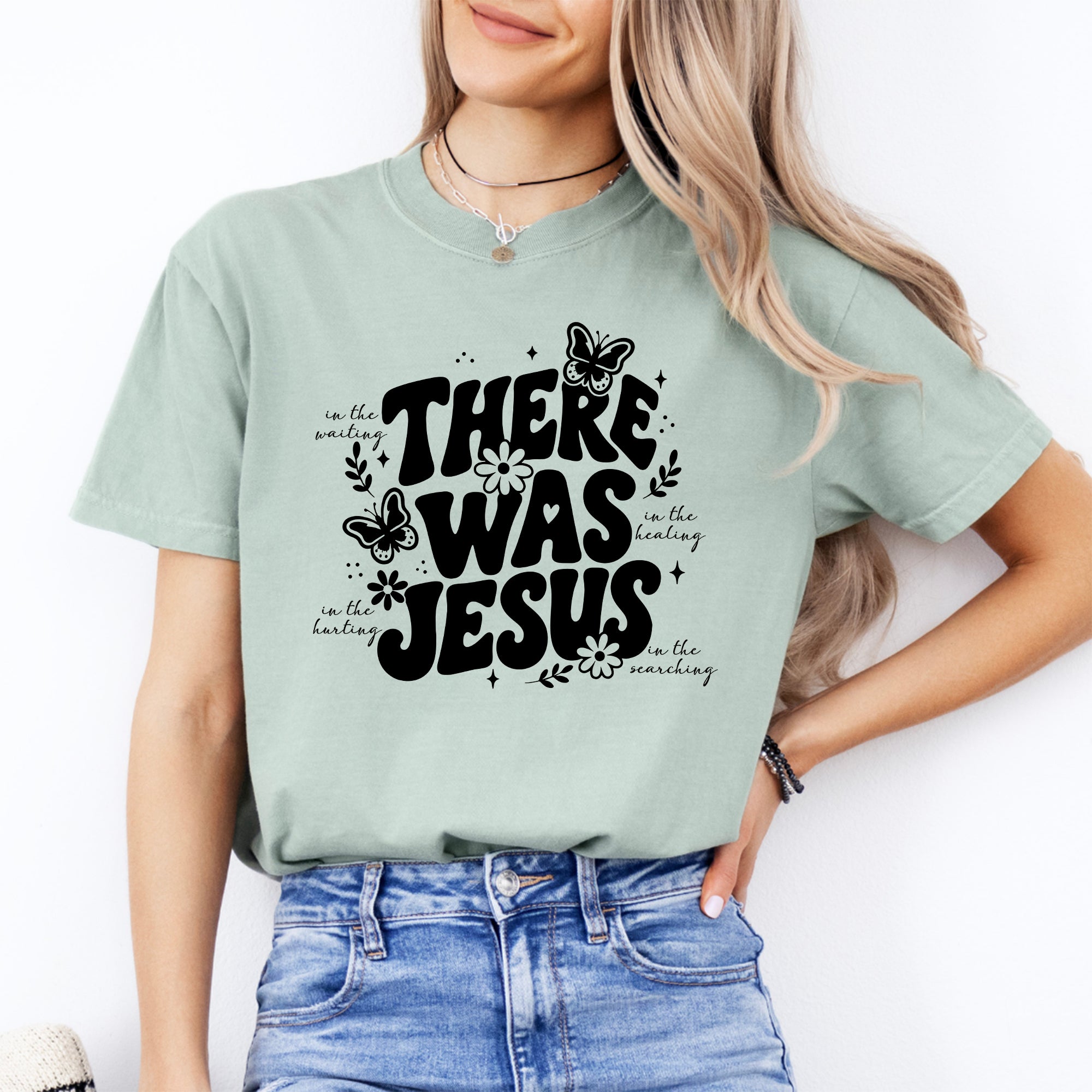Retro-T-Shirt „There Was Jesus“