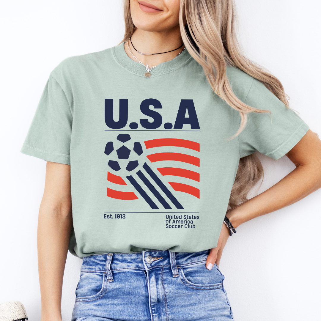United States Of America Soccer Club Tee