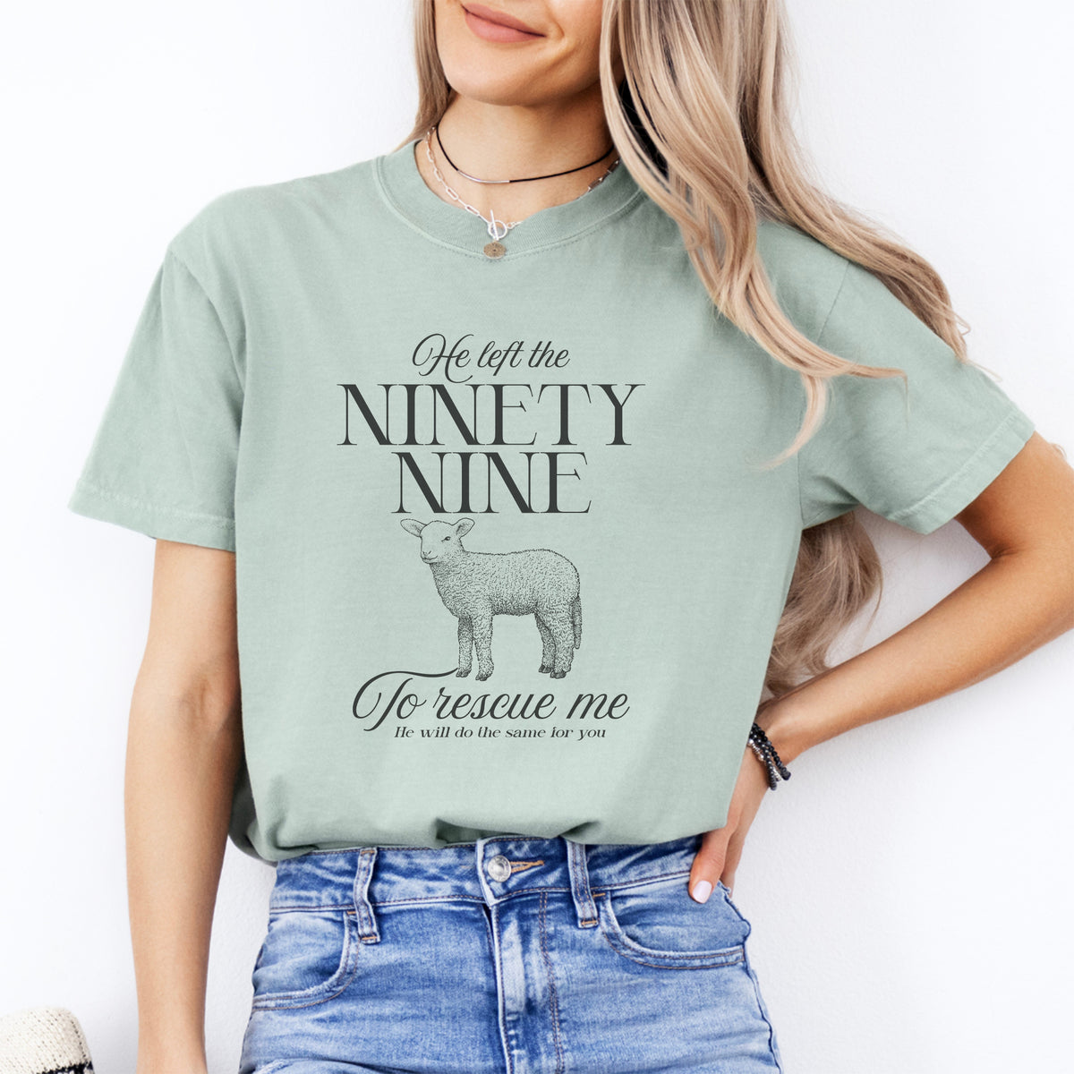 Biblical Faith Devotional Graphic T-Shirt in Bay Green