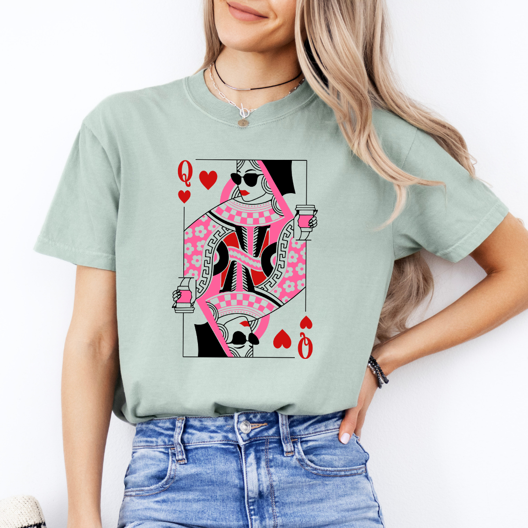 Camiseta de café Reina de Corazones